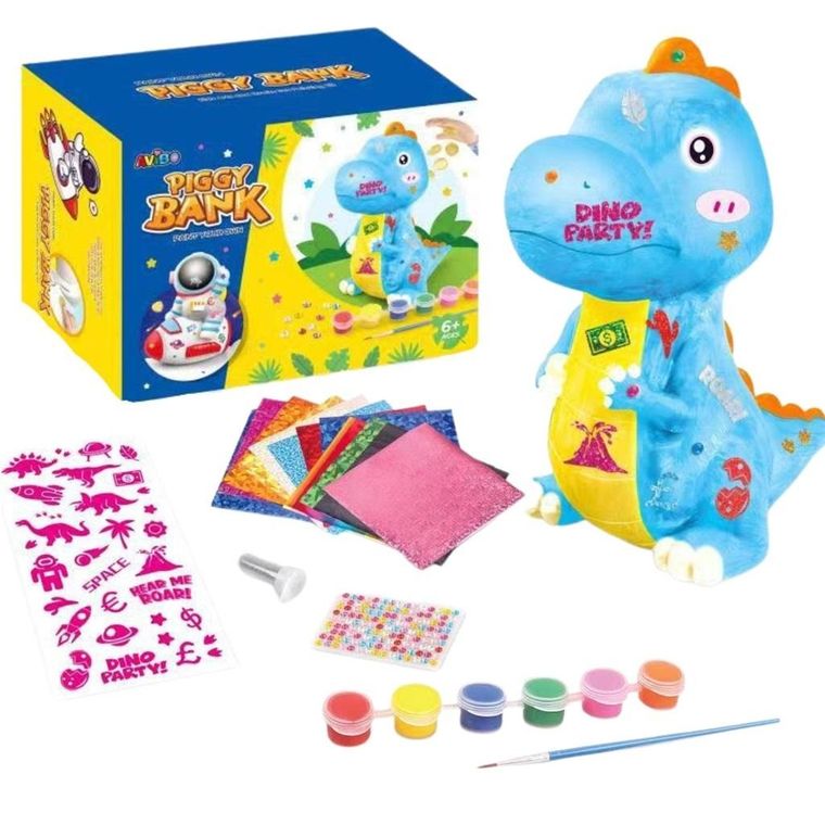 Maksik, Dinozaur, skarbonka do malowania