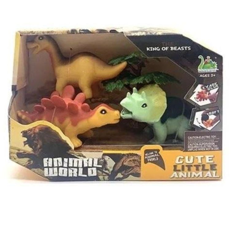 Maksik, dinozaury, zestaw figurek, 3 szt.