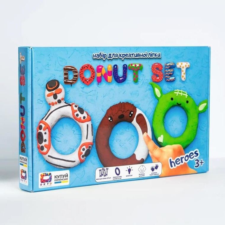Maksik, Donut Heroes, zestaw kreatywny do modelowania