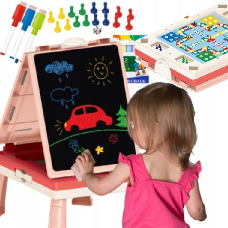 Maksik, dwustronna tablica edukacyjna, magnetyczno-kredowa