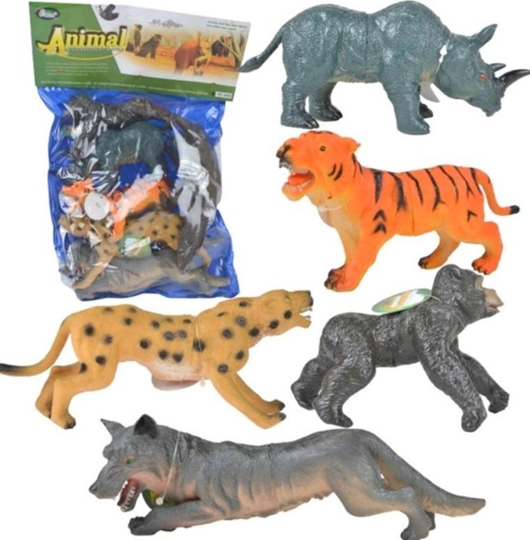 Maksik, dzikie zwierzęta, 6 szt.