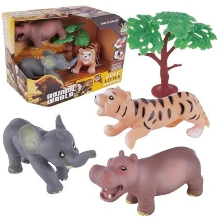 Maksik, dzikie zwierzęta, zestaw figurek