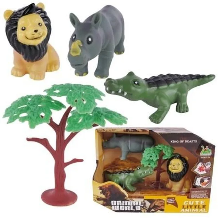 Maksik, dzikie zwierzęta, zestaw figurek