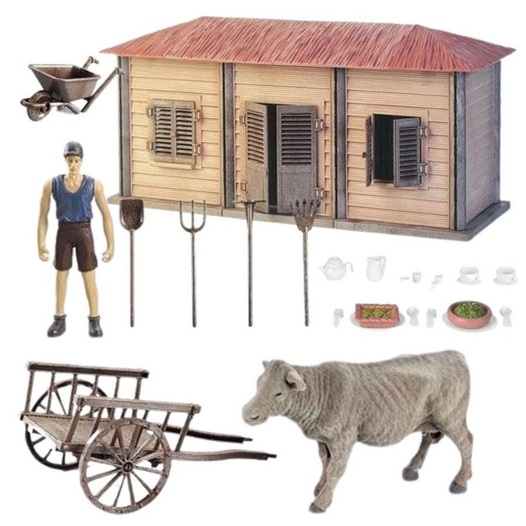 Maksik, farma domek rolnika, zestaw figurek