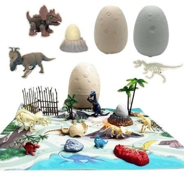 Maksik, jajo z dinozaurem, figurka niespodzianka