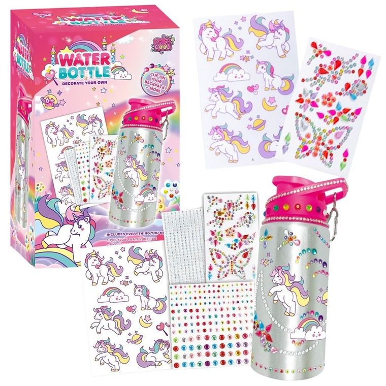 Maksik, jednorożec, butelka na wodę, zestaw kreatywny