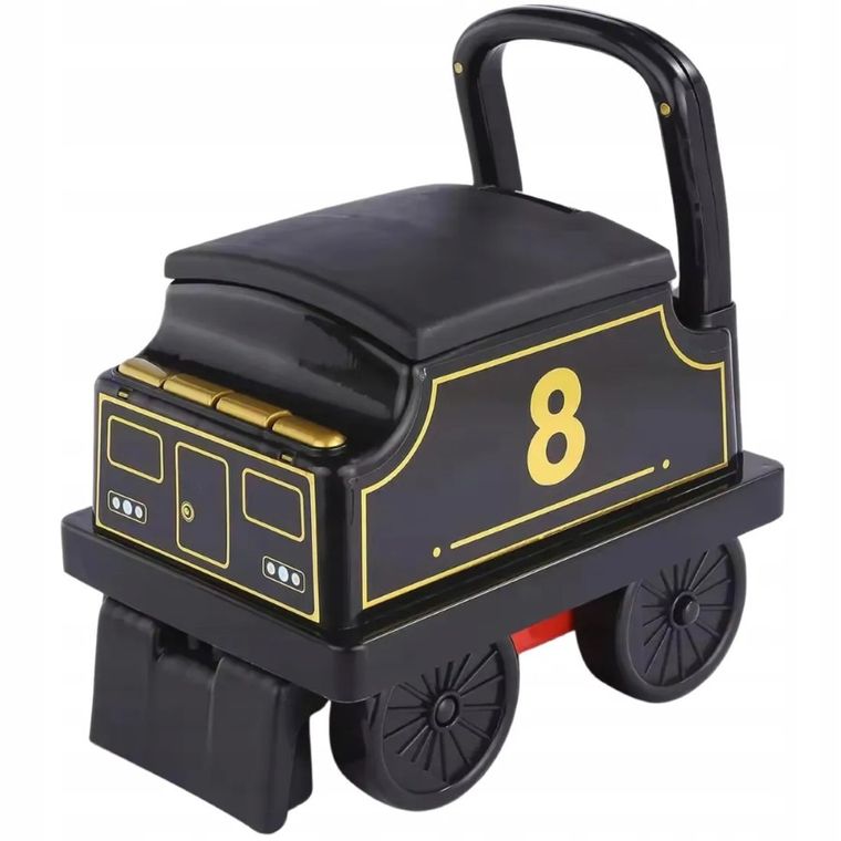 Maksik, jeździk interaktywny, pociąg, wagonik retro