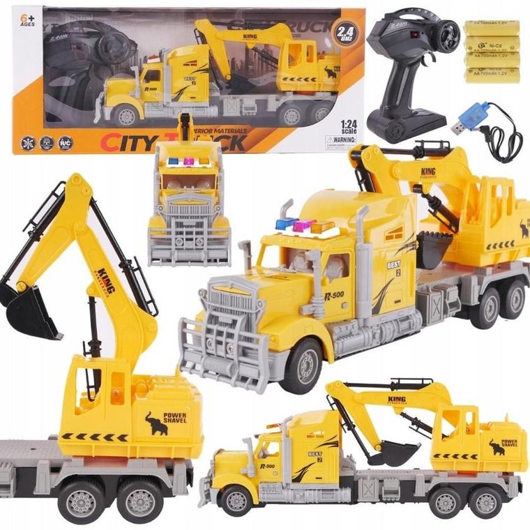 Maksik, koparka, pojazd budowlany zdalnie sterowany