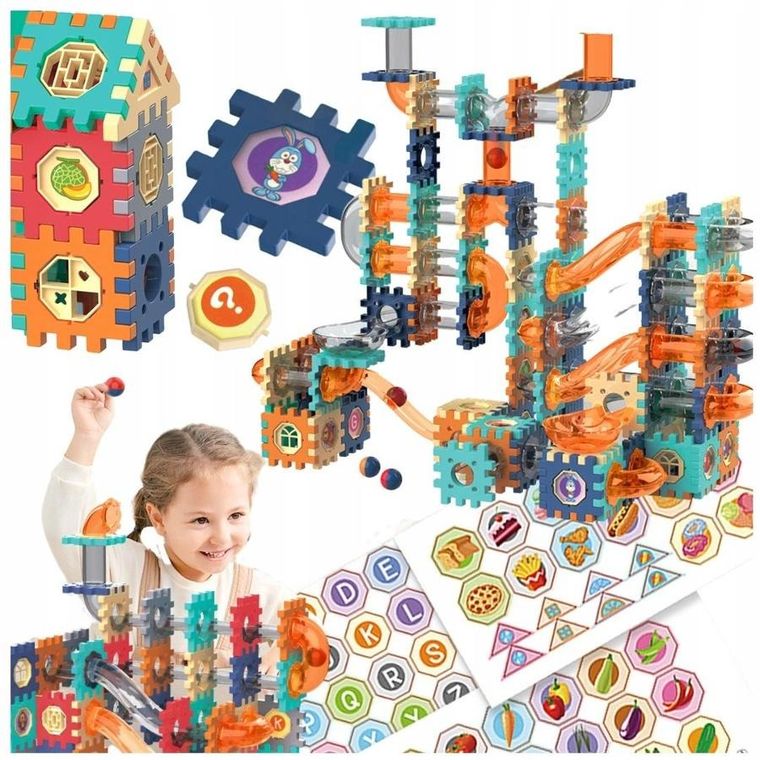 Maksik, kulodrom, klocki konstrukcyjne, 335 elementów