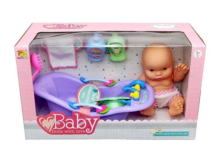Maksik, lalka bobas z akcesoriami do kąpieli