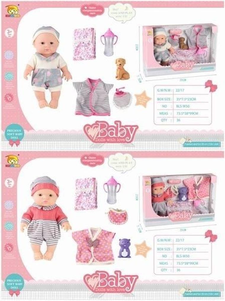 Maksik, lalka bobas z ubraniem i akcesoriami