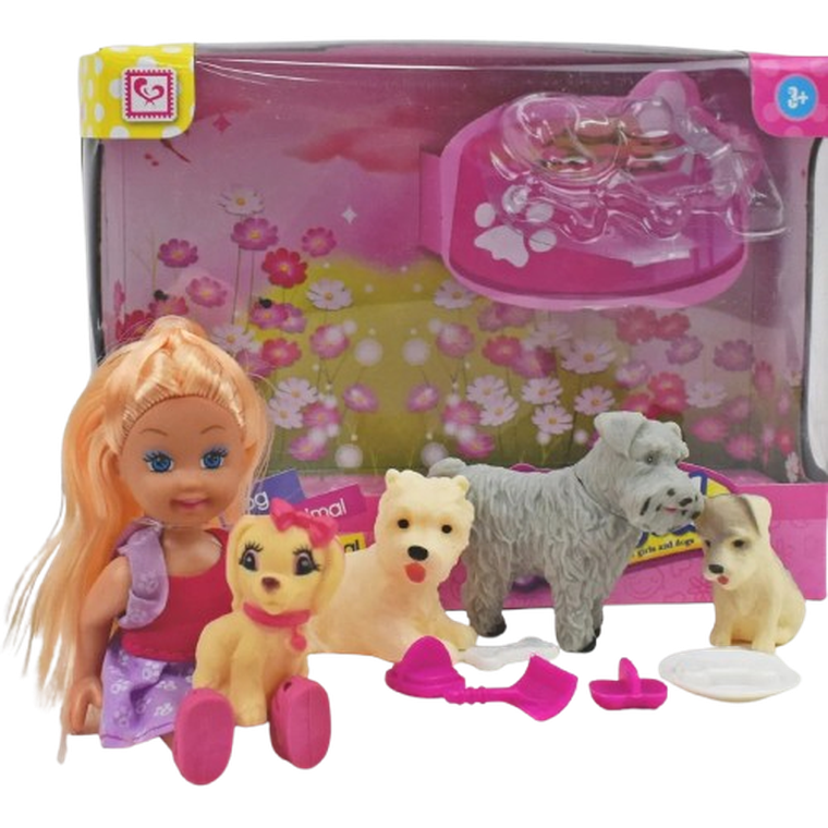 Maksik, lalka z pieskami