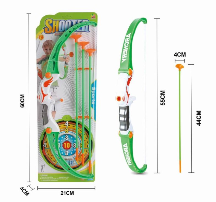 Maksik, łuk ze strzałami