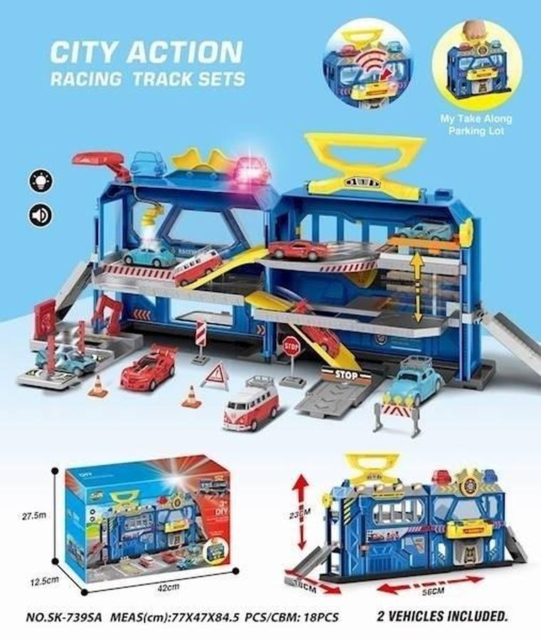 Maksik, parking z akcesoriami