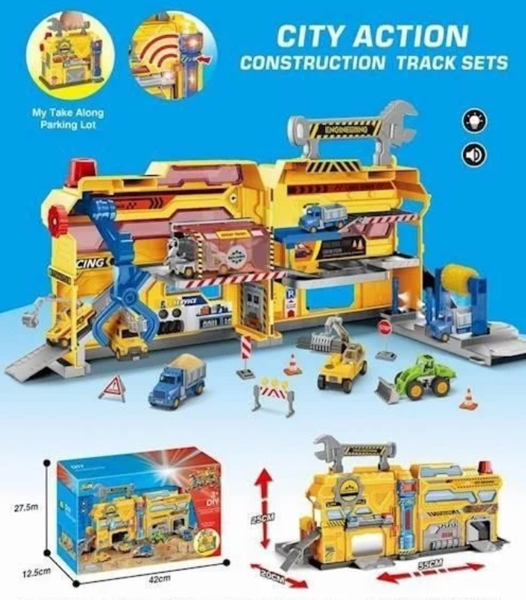 Maksik, parking z akcesoriami