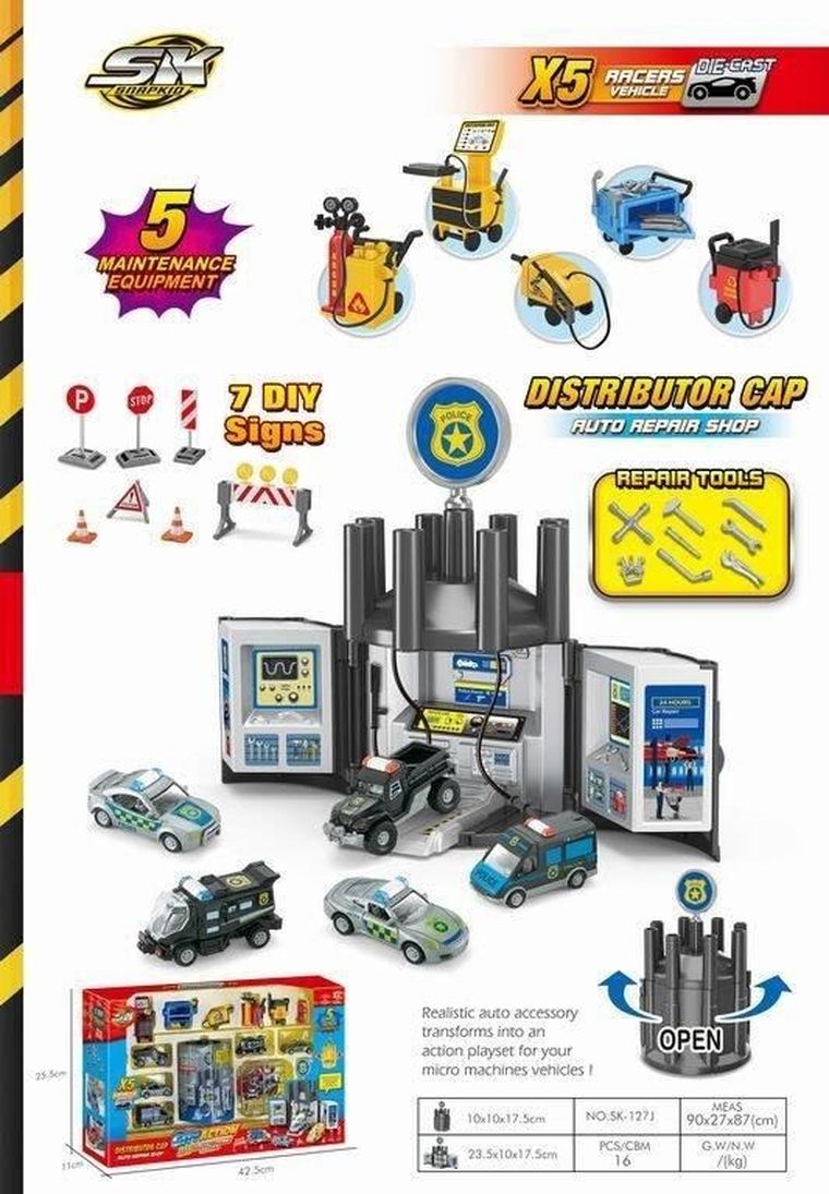 Maksik, parking z akcesoriami