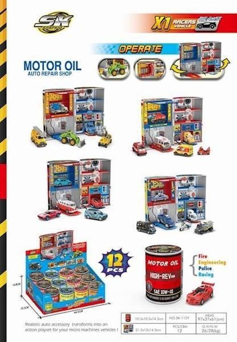 Maksik, parking z pojazdami