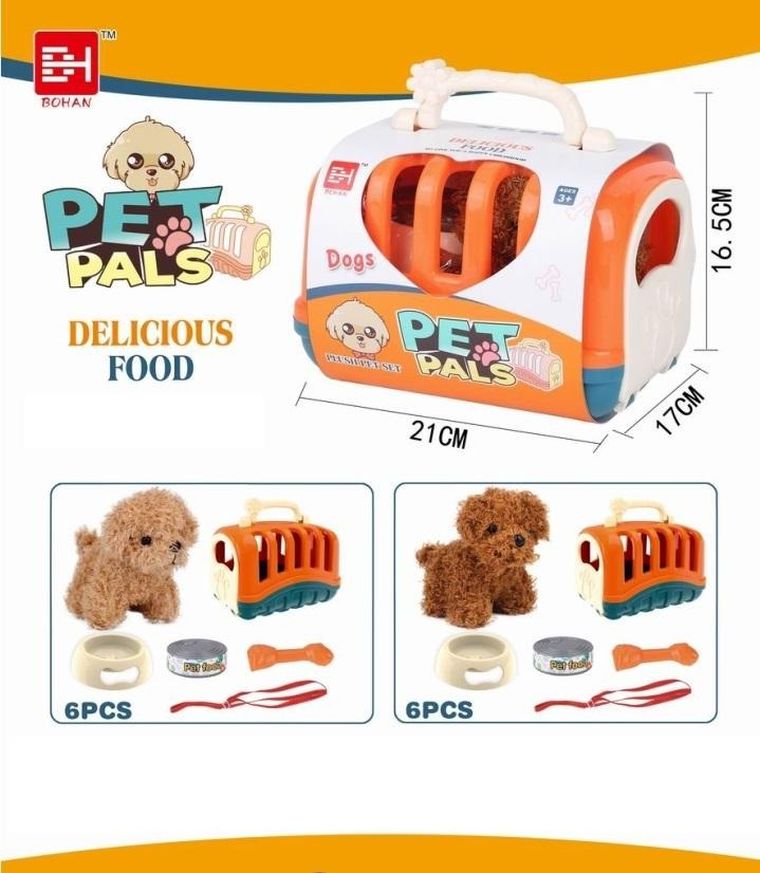 Maksik, Pet Pals, maskotka piesek z transporterem i akcesoriami