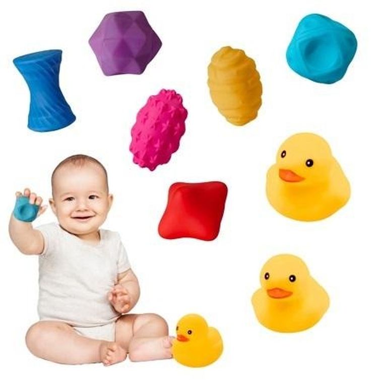 Maksik, piłeczki sensoryczne z kaczuszkami