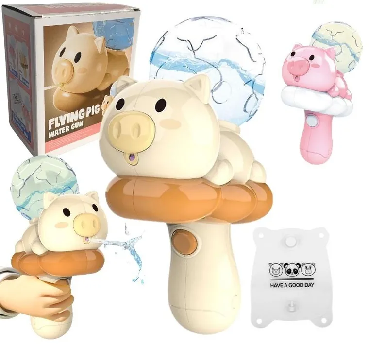 Maksik, pistolet na wodę, świnka na chmurce, 1 szt.