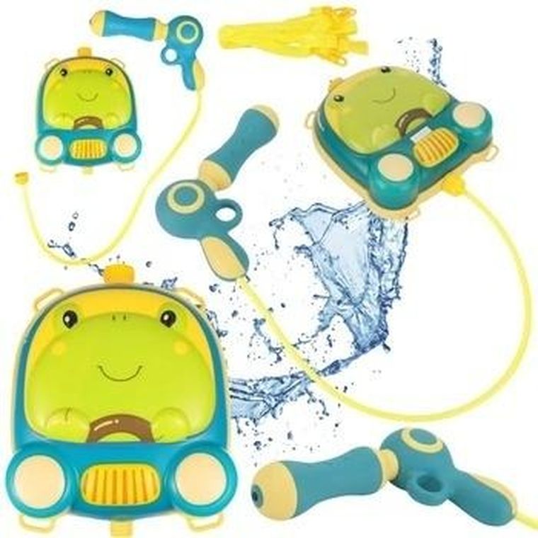 Maksik, pistolet na wodę z plecakiem, żabka