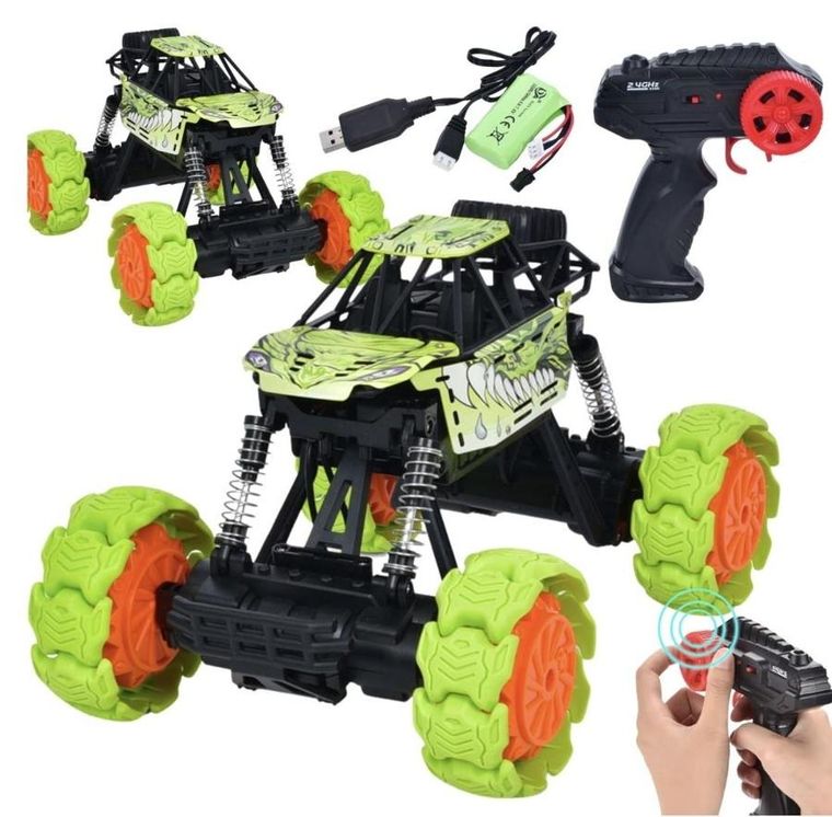 Maksik, pojazd buggy, zdalnie sterowany, zielony