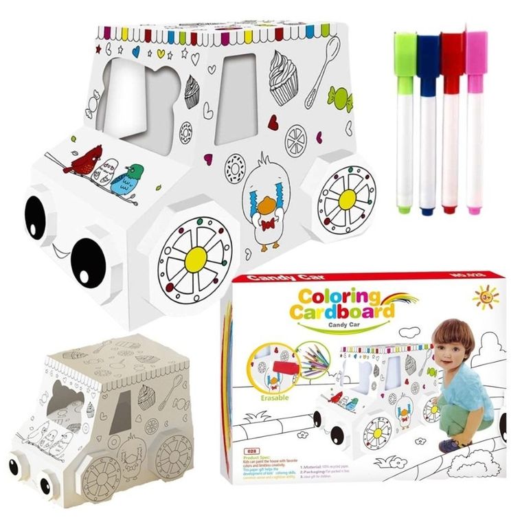 Maksik, Samochód do lodów, karton do malowania