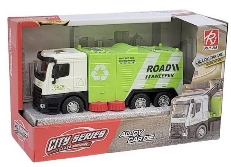 Maksik, śmieciarka, zielona