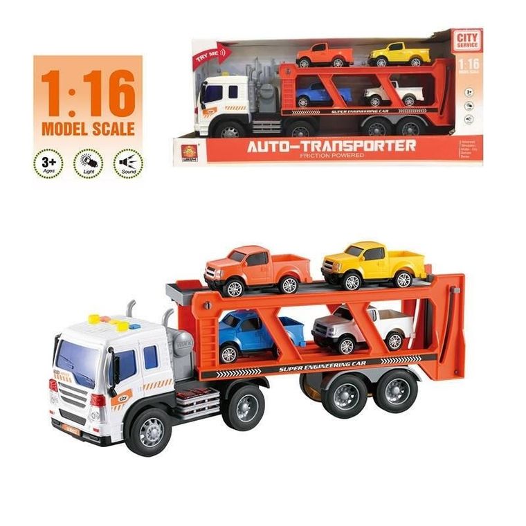 Maksik, tir laweta transporter z autkami, 1:16