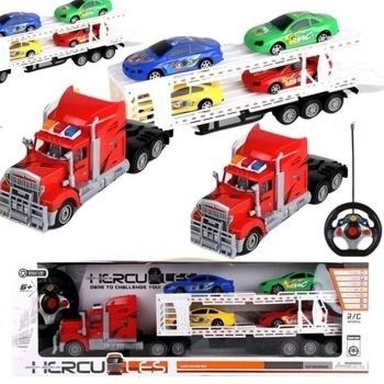 Maksik, tir laweta z autkami, pojazd zdalnie sterowany