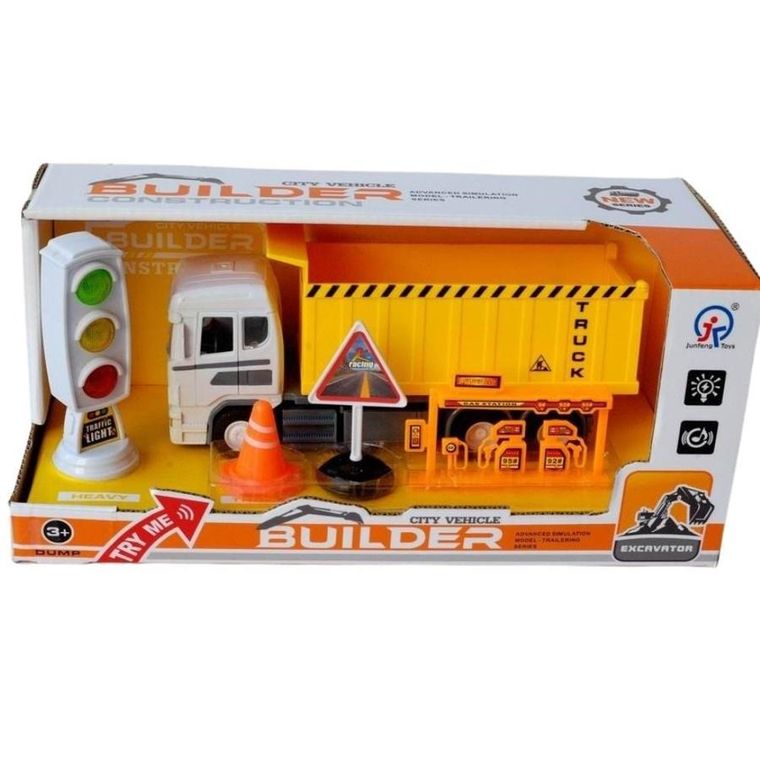 Maksik, wywrotka, pojazd budowlany z akcesoriami