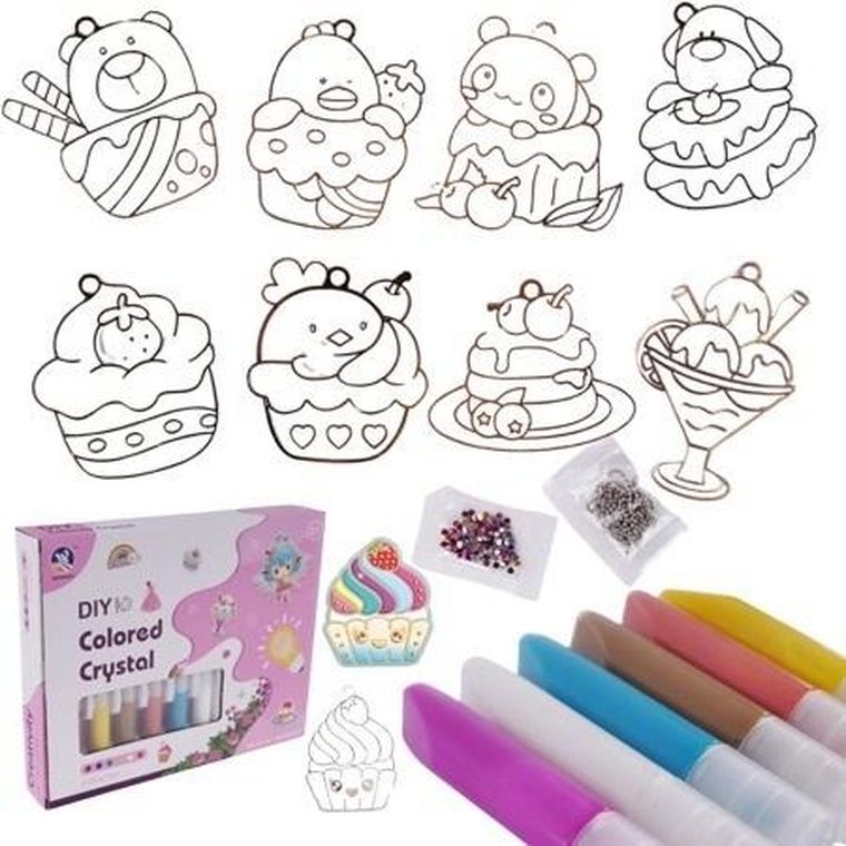 Maksik, zestaw artystyczny z kryształami