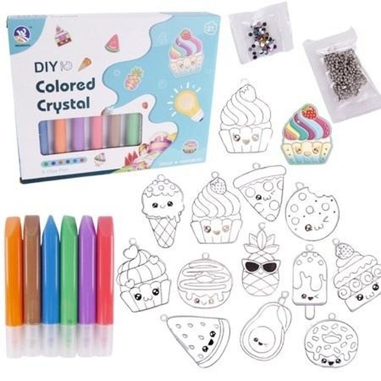 Maksik, zestaw artystyczny z szablonami do robienia zawieszek