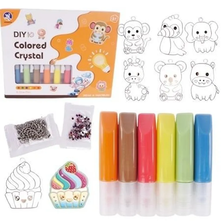 Maksik, zestaw artystyczny z szablonami do robienia zawieszek