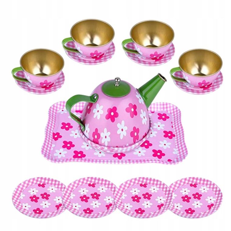 Maksik, zestaw do herbaty, kwiaty