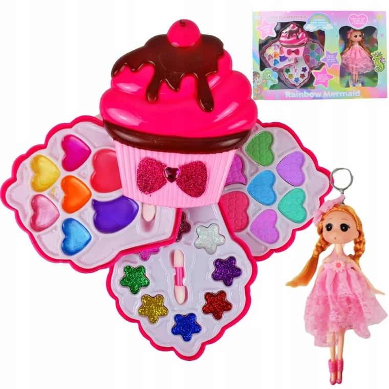 Maksik, zestaw do makijażu, babeczka