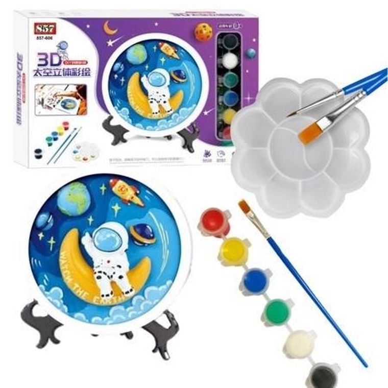 Maksik, zestaw do malowania ceramicznych płócien 3D