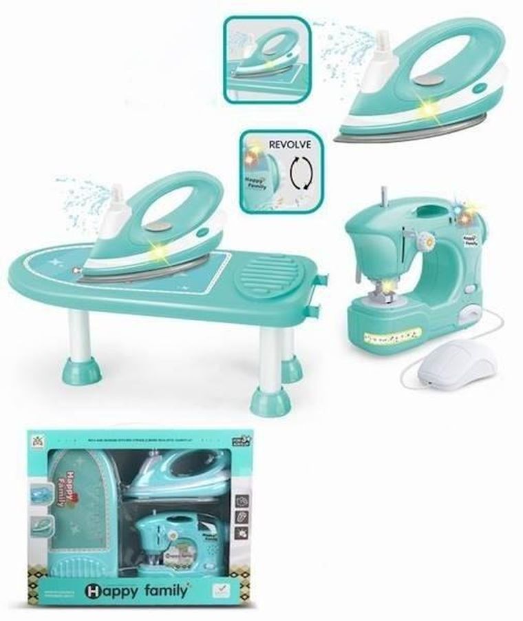 Maksik, zestaw do prasowania z maszyną do szycia