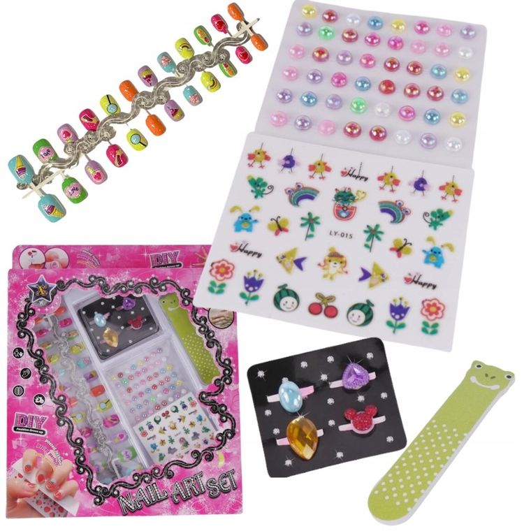 Maksik, zestaw piękności z pierścionkami i naklejkami