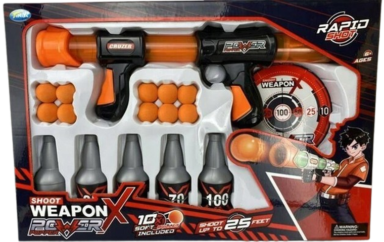 Maksik, zestaw pistoletów do pianki z akcesoriami