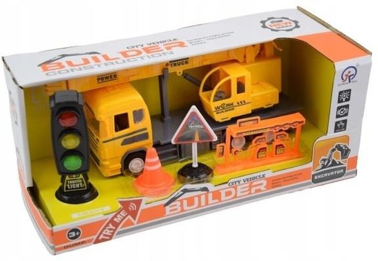 Maksik, zestaw pojazdów budowlanych z akcesoriami
