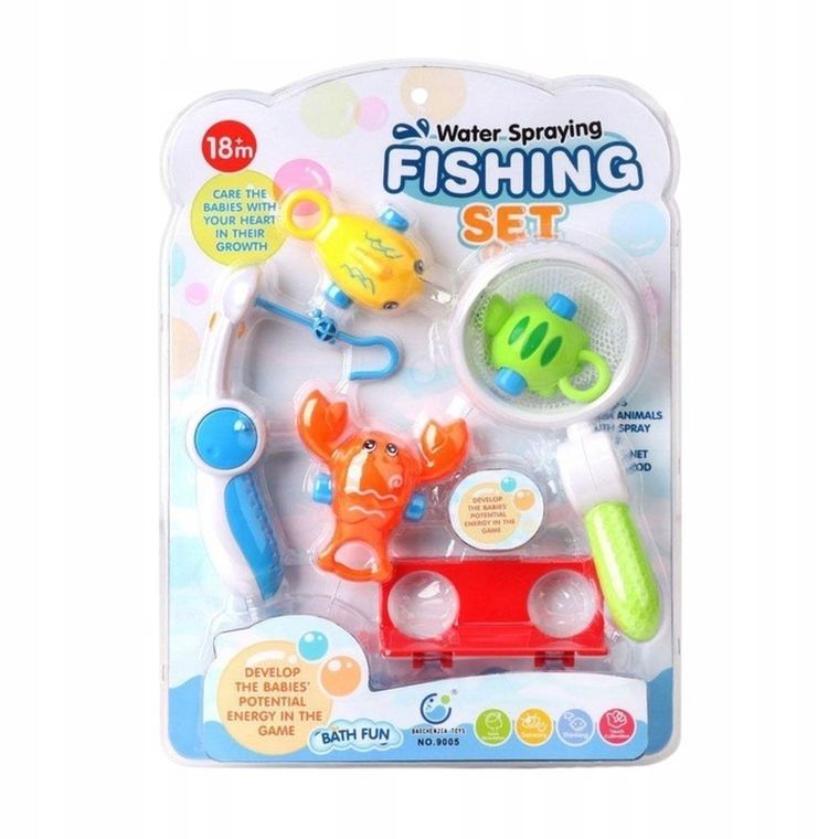 Maksik, zestaw zabawek do kąpieli i łowienia