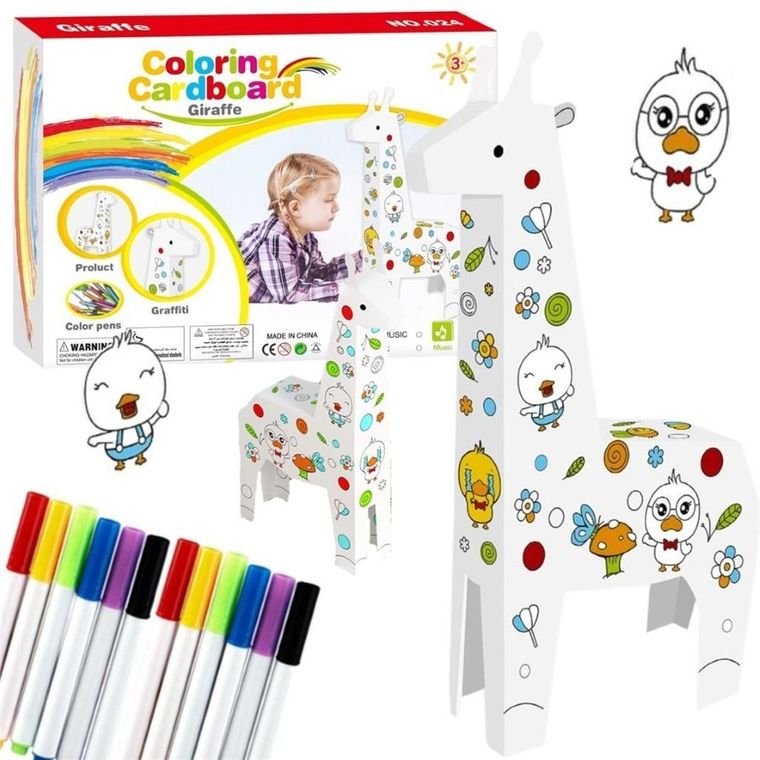 Maksik, Żyrafa, karton do malowania