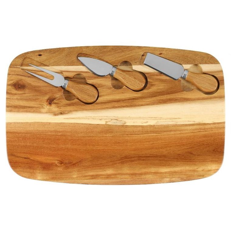 Maku, deska do sera z nożami, 36-23 cm