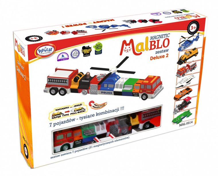 MalBlo, Deluxe, magnetyczne pojazdy