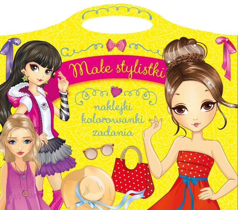 Małe stylistki. Naklejki, kolorowanki, zadania