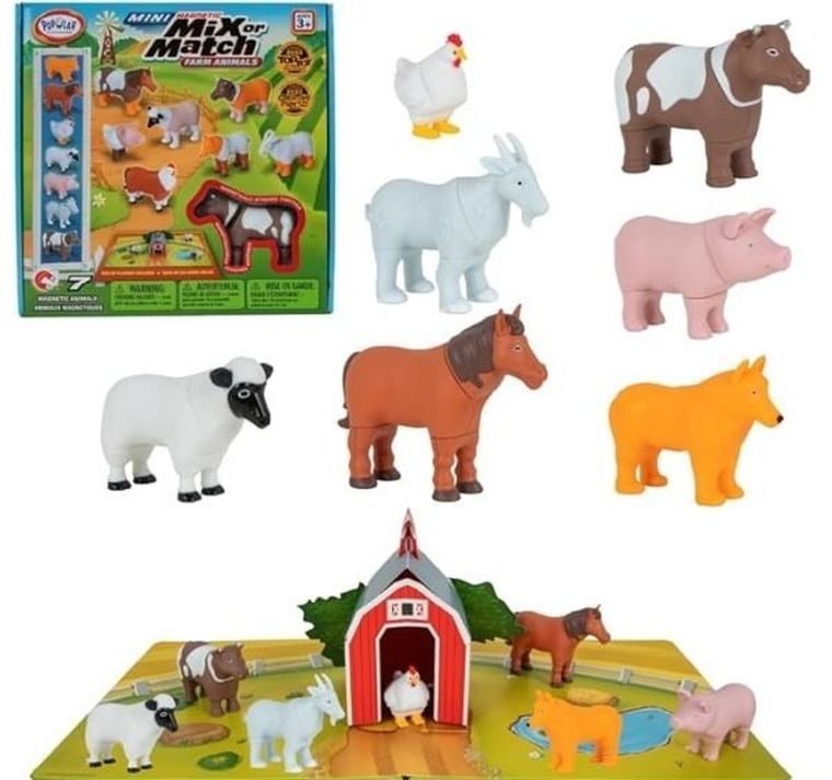 Malik, magnetic mix or match, zwierzęta z gospodarstwa, figurki magnetyczne