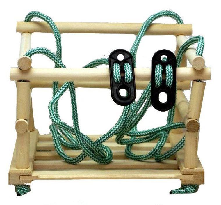 Malimas, huśtawka drewniana