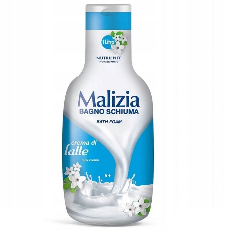 Malizia, Bath Foam, płyn do kąpieli, mleko, 1000 ml