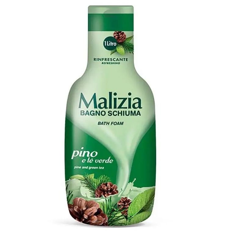 Malizia, Bath Foam, płyn do kąpieli, Sosna i Zielona Herbata, 1000 ml